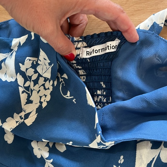 Reformation Nadira Dress Cyanotype 2 - Picture 5 of 8